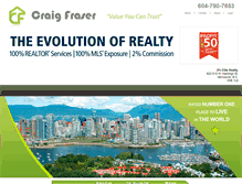 Tablet Screenshot of craigfraser.com